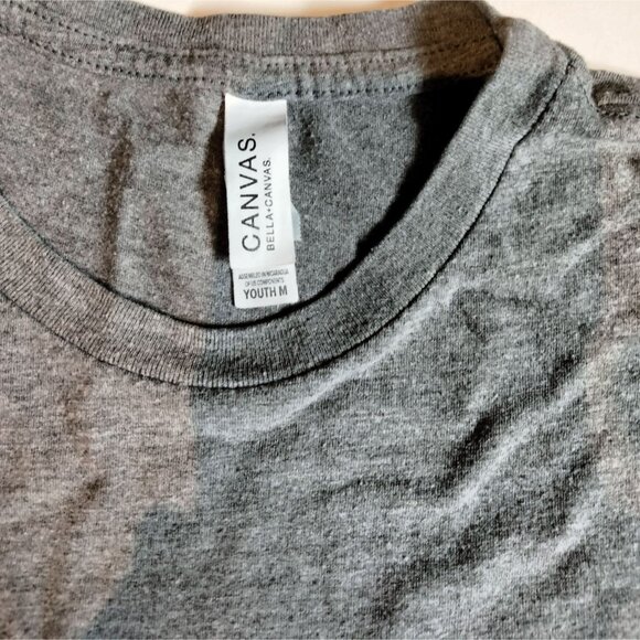 Girls Steamboat Springs Lacrosse T Shirt Youth Gray Colorado Medium - Picture 4 of 5